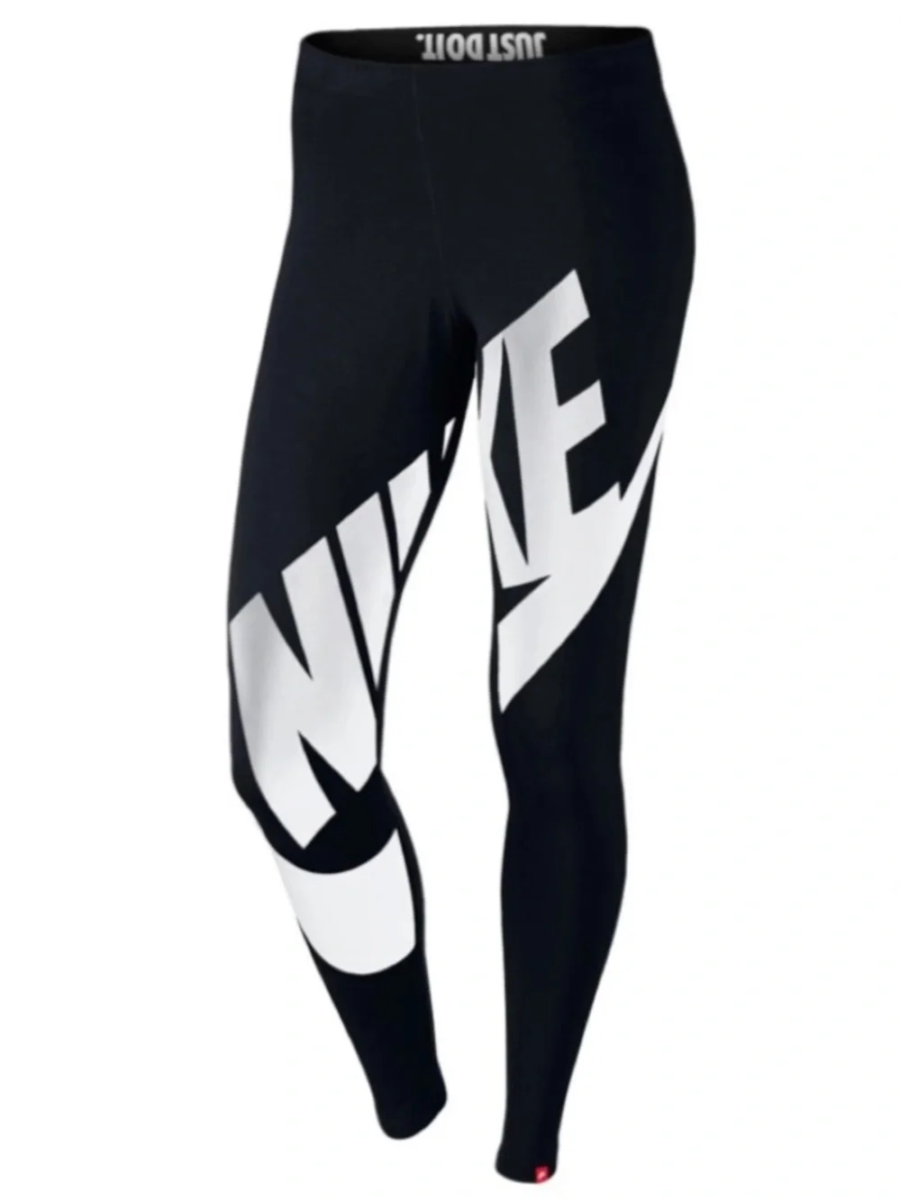Nike Explode Leg-A-See Leggings Women's Small Black Oversized Logo pre-owned